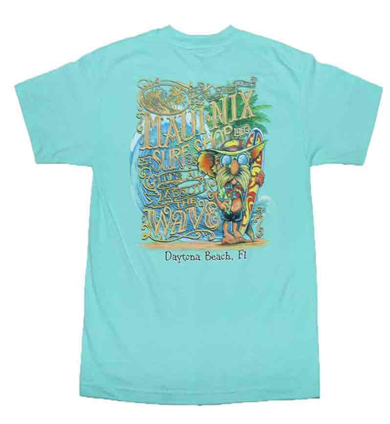 MAUI NIX 'ITS ALL ABOUT THE WAVE' SHORT SLEEVE TEE - Maui Nix Surf Shop