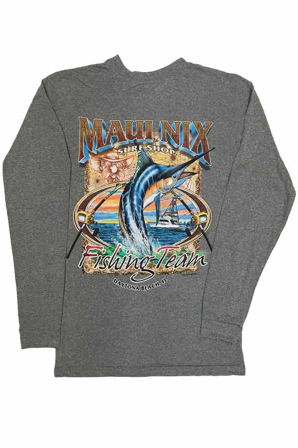 Maui Nix Fishing Team Crew Long Sleeve Surf Shirt - Maui Nix Surf Shop