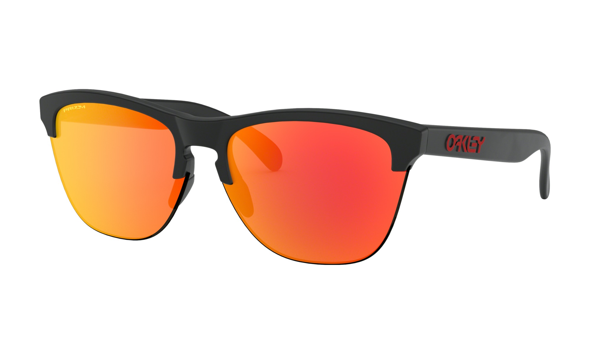 Oakley Frogskins Lite Matte Black Prizm Ruby Sunglasses - Maui 