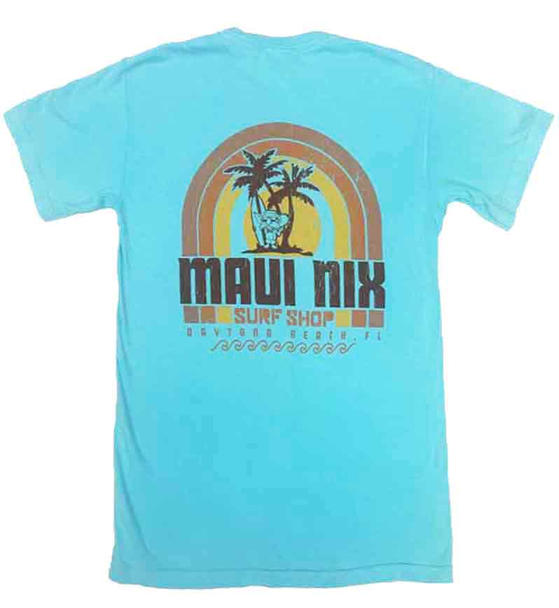 Maui Nix Retro Rainbow Short Sleeve Tee - Maui Nix Surf Shop