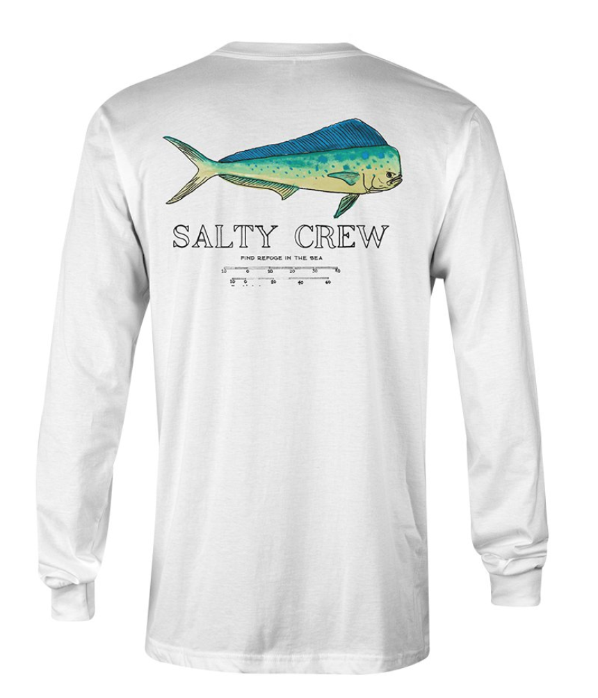 Salty Crew Men's BULL BLACK and WHITE Long Sleeve TECH TEE - Maui Nix ...